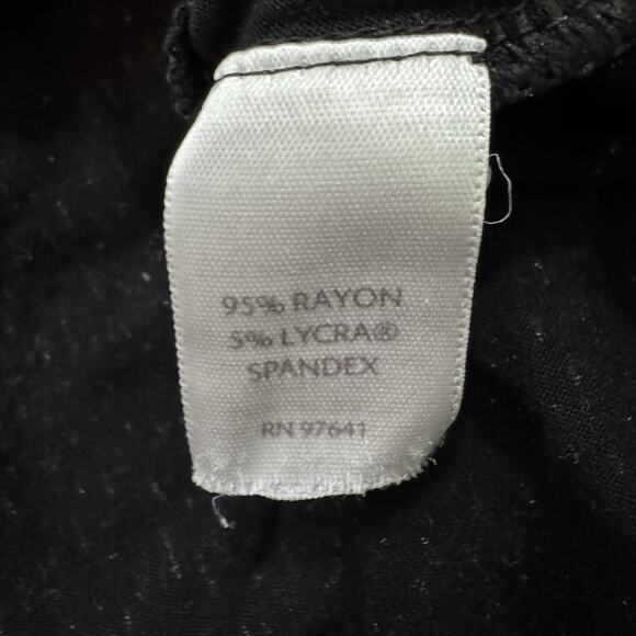 J Jill‎ Wearever Collection Tunic Top Med Black White Slinky Knit - Picture 6 of 8